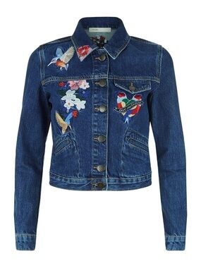 MAJE Vivo Embroidered Jean Jacket